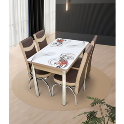 Set de sufragerie Kelebek ES-27 1+4 (Brown/White)