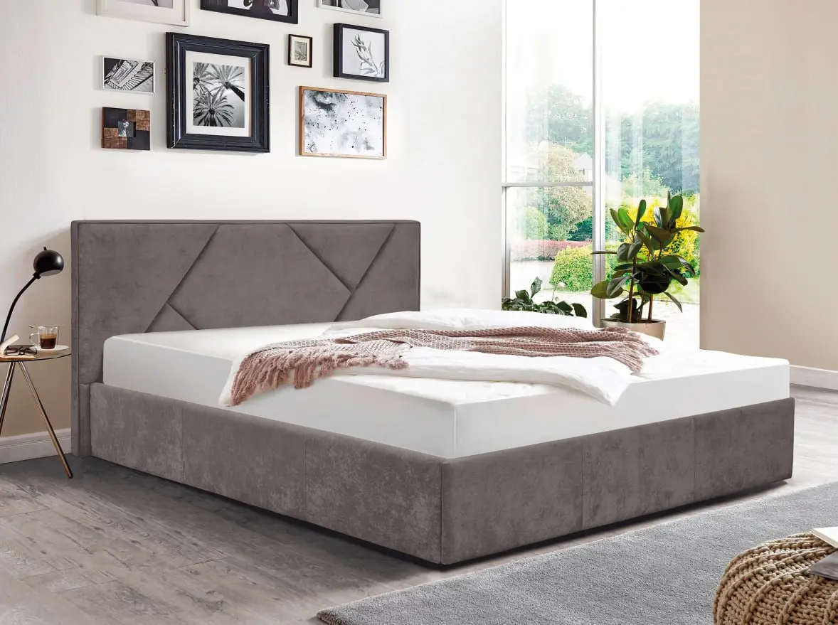 Кровать Modern Ameli 1 Vavilon 65 подъемный механизм 160x200 (Brown-Gray)