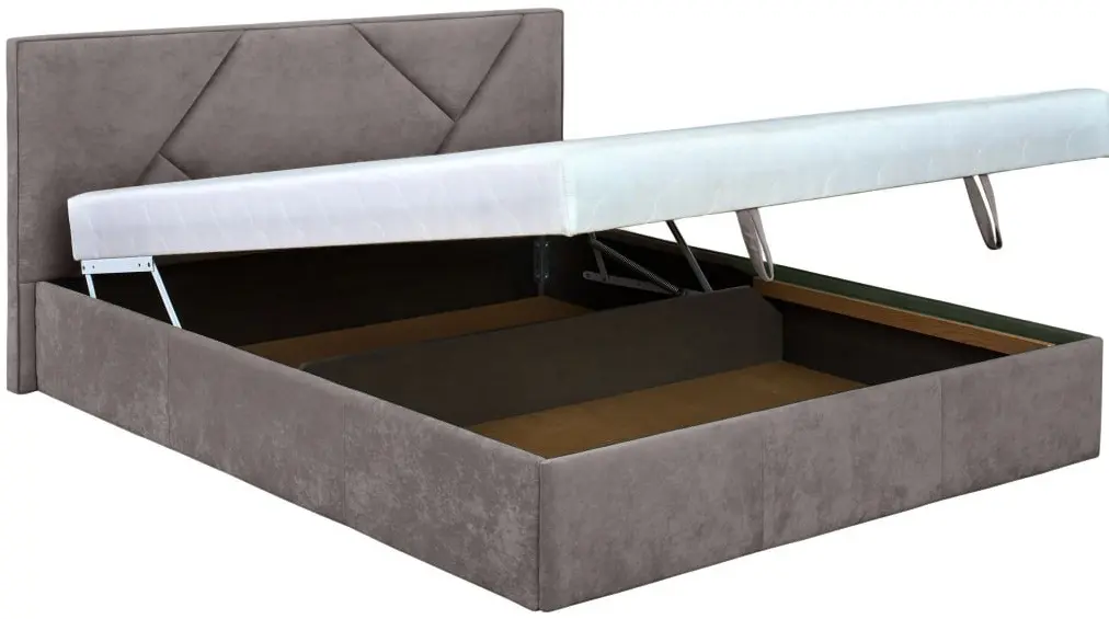 Кровать Modern Ameli 1 Vavilon 65 подъемный механизм 160x200 (Brown-Gray)