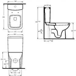 Унитаз Ege Vitrifiye Tyana 72100 (White) Thumb