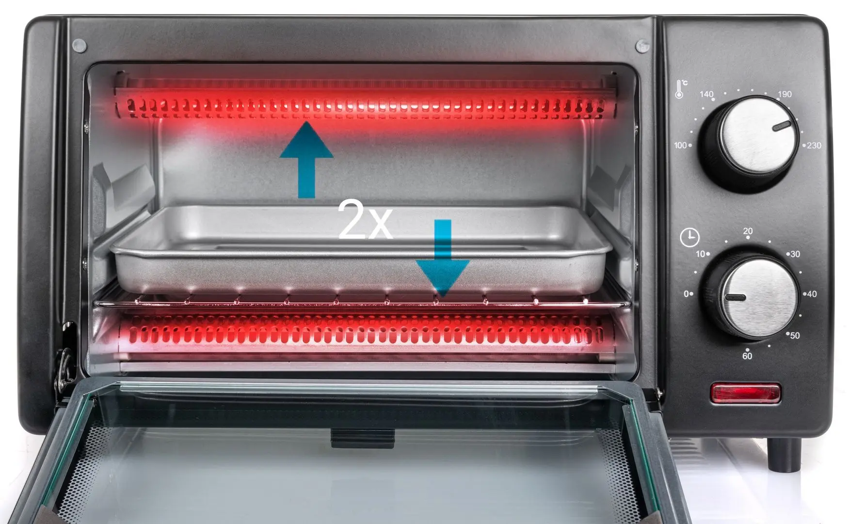 Cuptor electric mini First FA-5041-2 (Black)