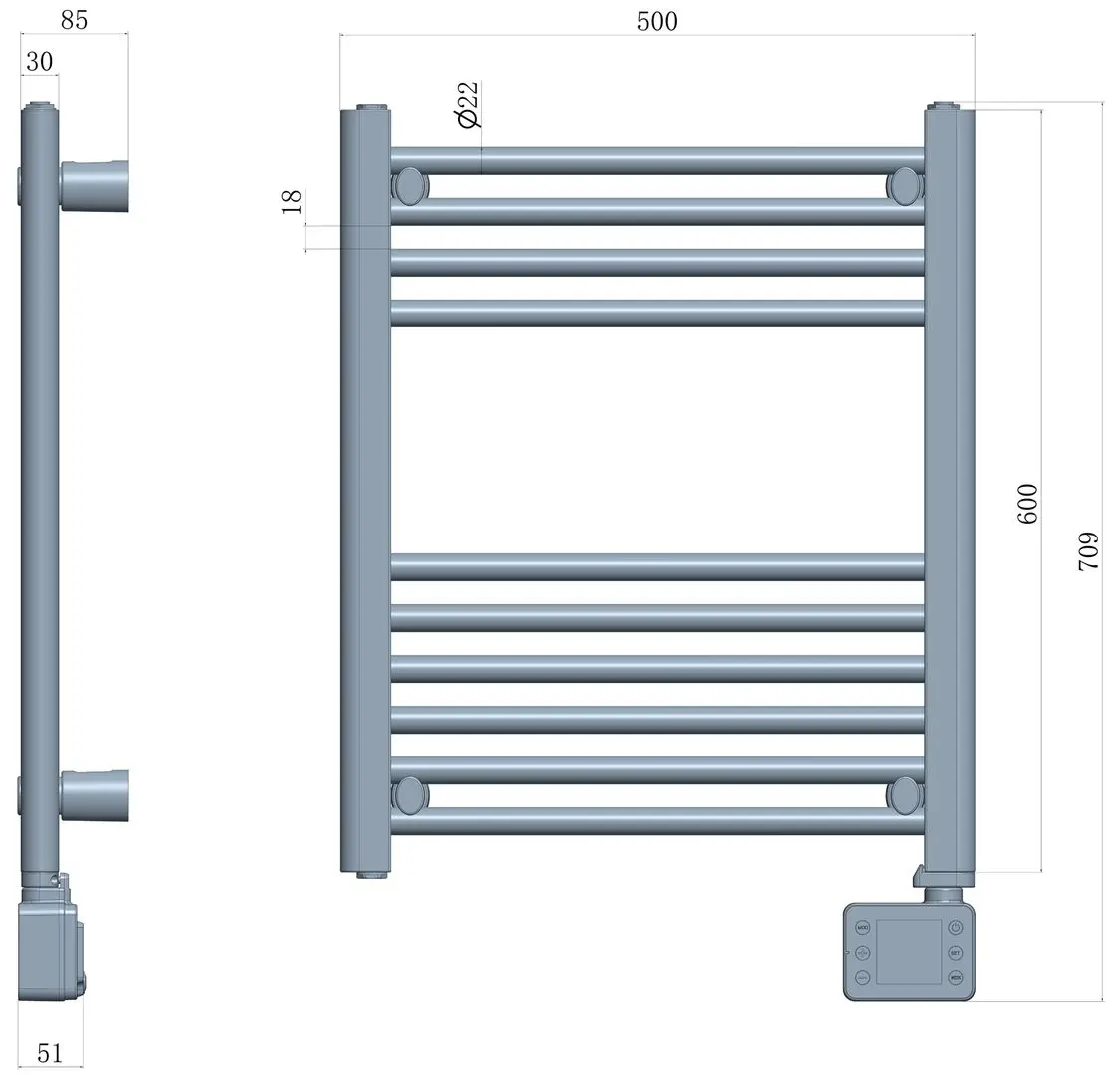 Uscator de prosoape electric Adler AD 7823 (White)