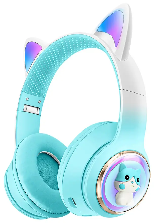 Casti pentru copii Musen AKZ-60 Cat (Turqoise)