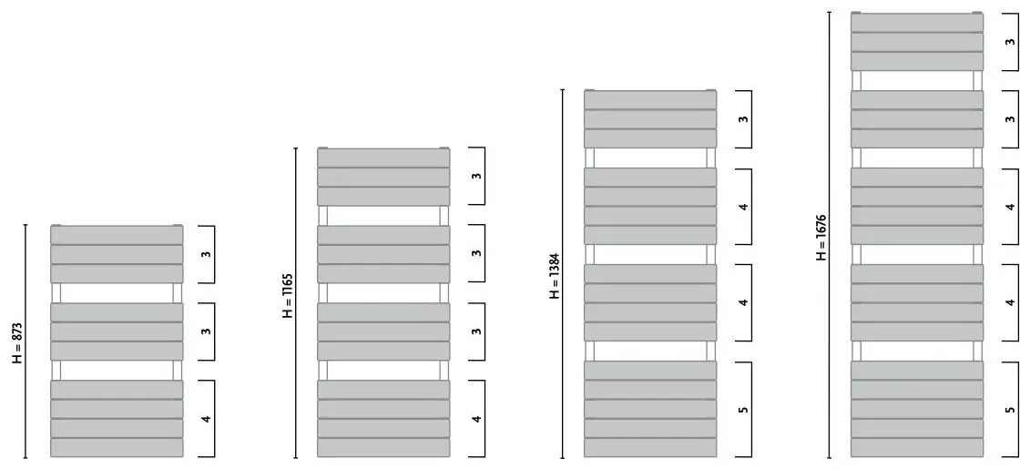 Uscator de prosoape Gorgiel Altus Va Ava 115/50 (Dark Graphite Matt)