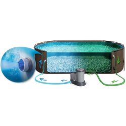 Каркасный бассейн Bestway Power Steel 56716 Stone (Grey) Thumb