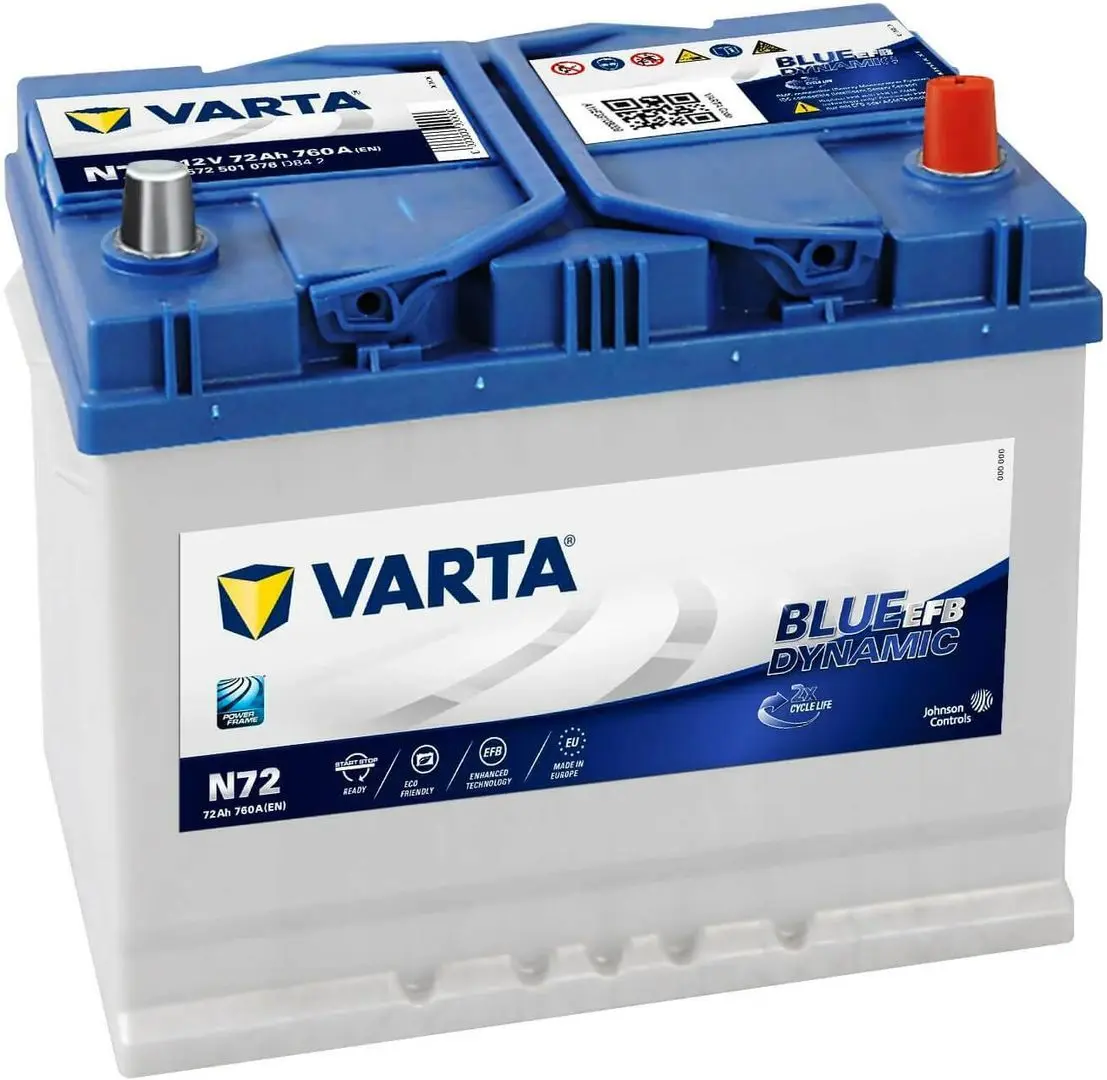 Acumulator Varta Blue Dynamic EFB 72Ah 760A 572501076