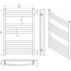 Полотенцесушитель Laris Klassik Premium P9 500х800 (Chrome) Thumb