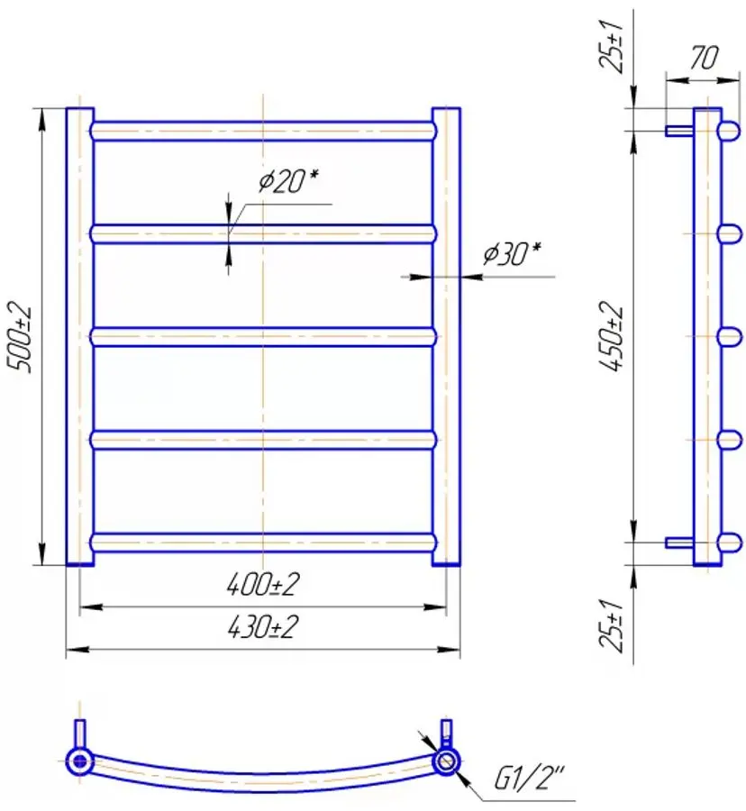Uscator Perfetto Clasic 500x430/400 (Chrome)
