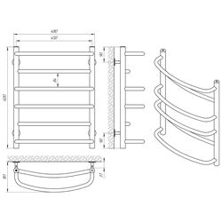Uscator de prosoape Laris Euromix P6 450x600 (Chrome) Thumb