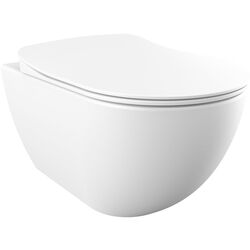 Vas WC suspendat Creavit Free FE320-11MB + KC0903.01.0100E (White Matt)