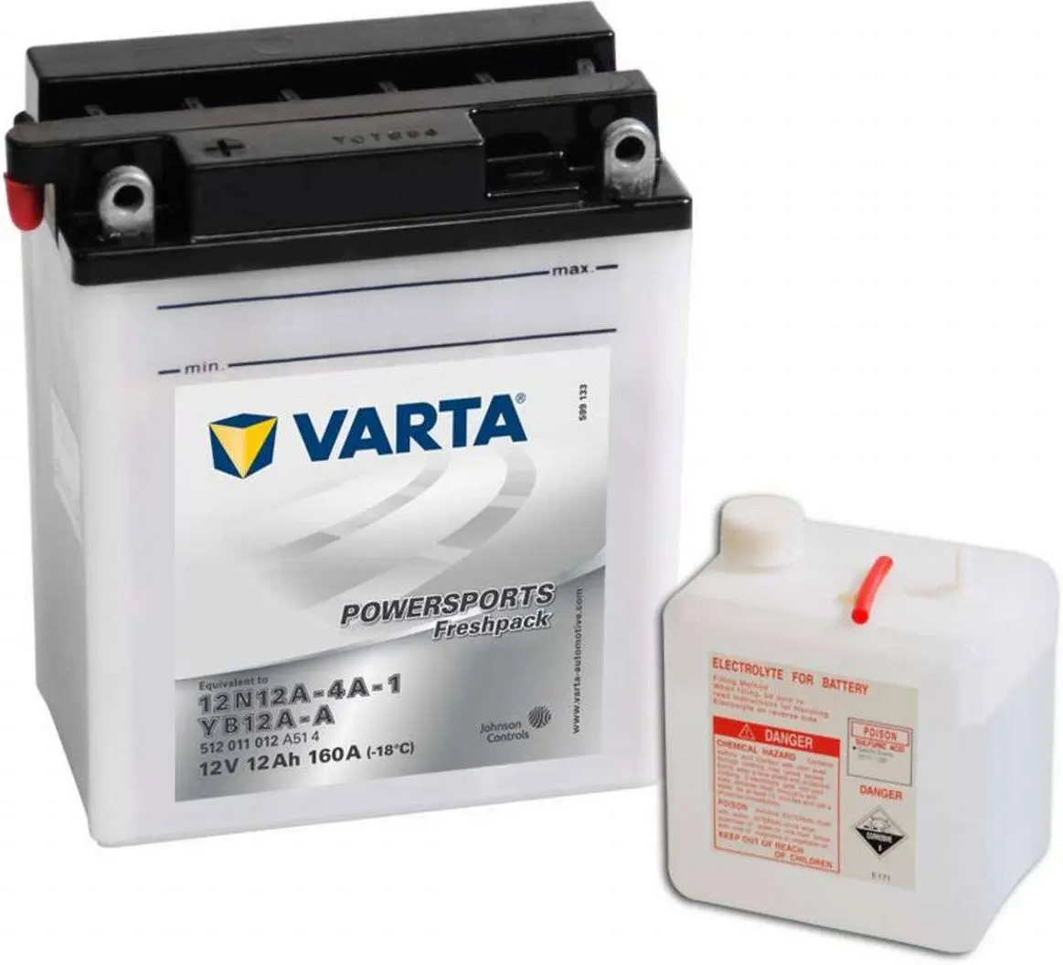 Acumulator Varta Powersports Freshpack YB12A-A 12Ah 160A 512011012