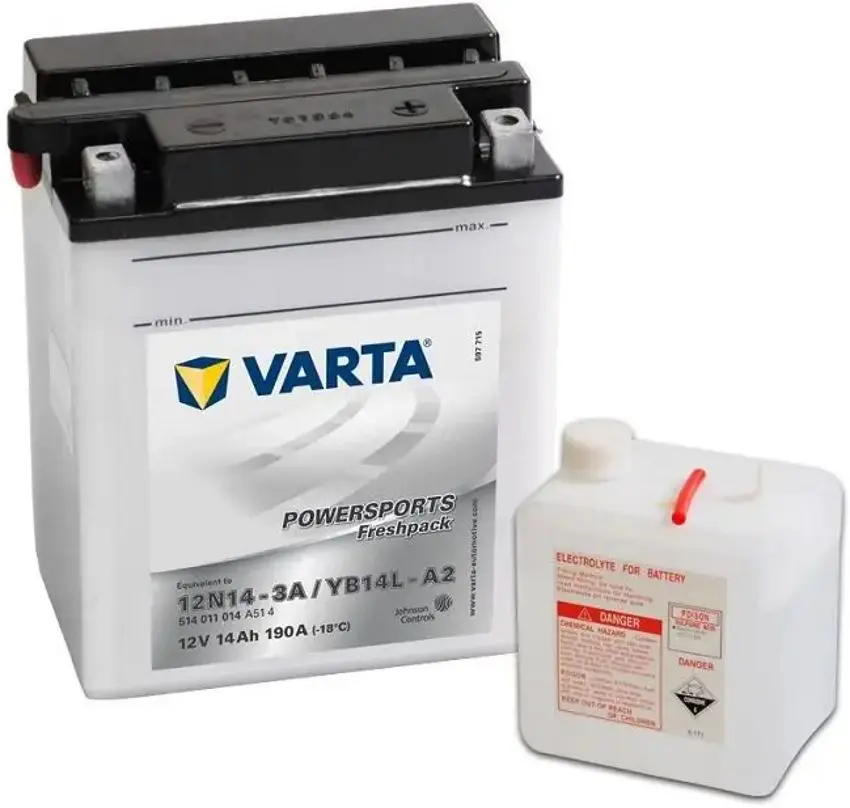 Acumulator Varta Powersports Freshpack YB14L-A2 14Ah 190A 514011014
