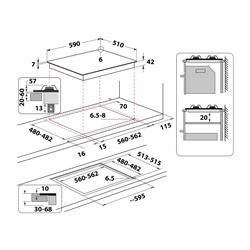 Aragaz incorporabil Whirlpool GOR 625/NB (Black) Thumb