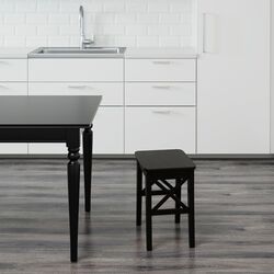 Taburet Ikea Inglof (Negru-maro) Thumb