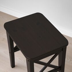 Taburet Ikea Inglof (Negru-maro) Thumb