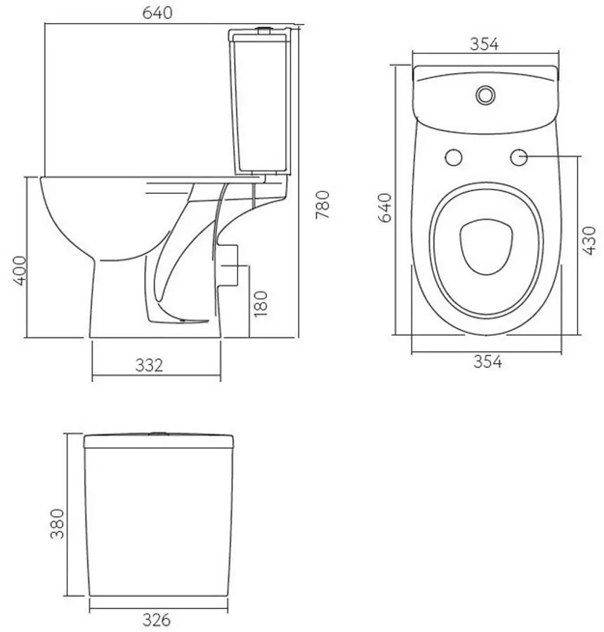 Vas WC compact Kolo Freja L7922000 (White)