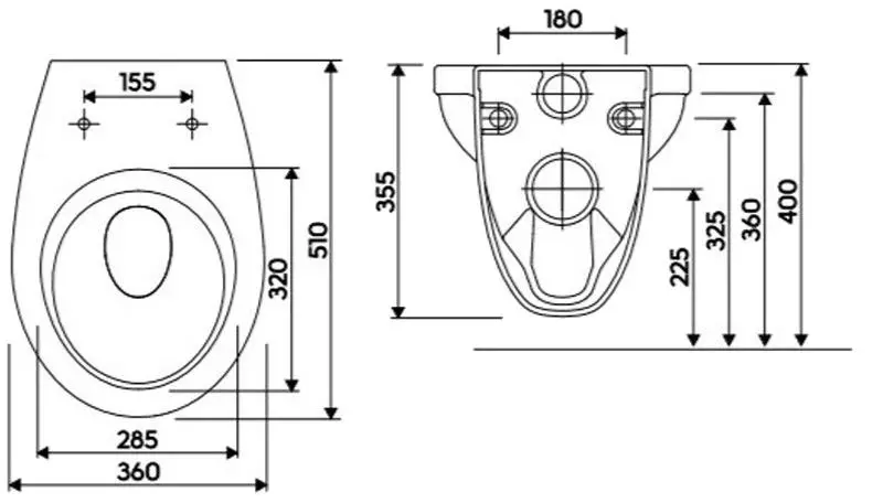 Vas WC suspendat Kolo Idol M1310002U (White)