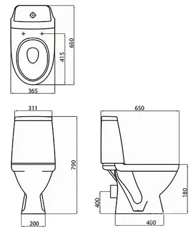 Vas WC compact Kolo Modo L39000000 (White)
