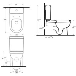 Унитаз Ege Vitrifiye Lagina 35403 (White) Thumb