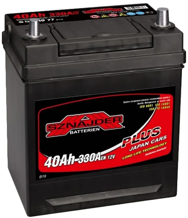 Аккумулятор Sznajder Plus Japan Cars 40Ah 330A L+
