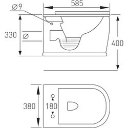 Унитаз подвесной Volle Puerta Rim 13-16-077 (White) Thumb