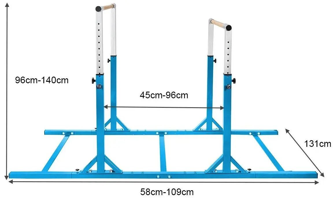Bare paralele de gimnastica Costway SP36978BL (Blue) - 3