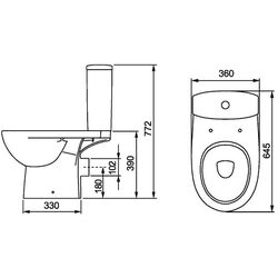 Унитаз-компакт Kolo Status 2396050UA (White) Thumb