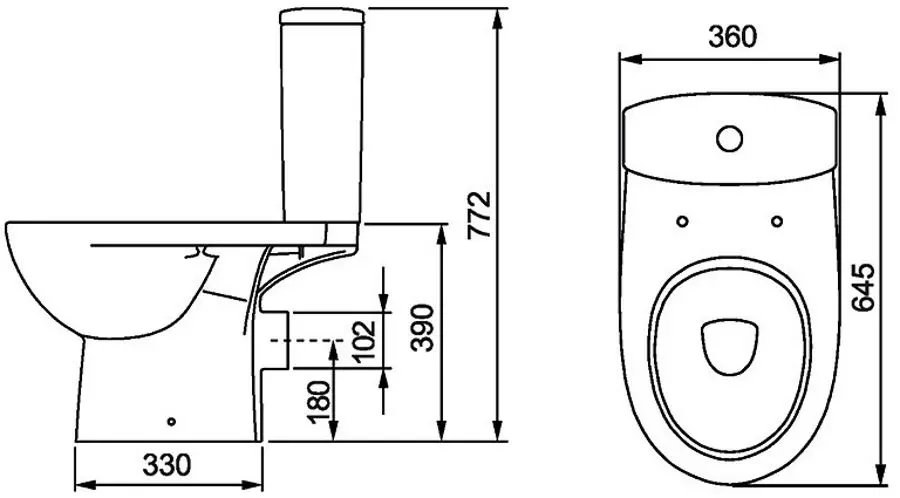 Унитаз-компакт Kolo Status 2396050UA (White)