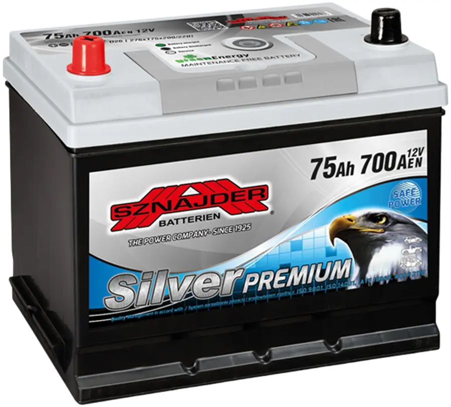 Аккумулятор Sznajder Silver Premium 75Ah 700A