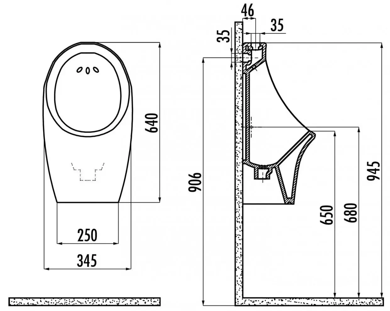 Pisoar Creavit TP611-00CB00E-0000 (White)