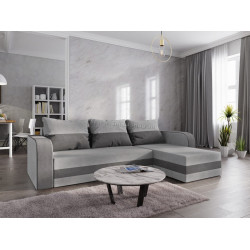 Диван угловой Space Meble Hewlet Bis Sawana 05/Sawana 14 (Dark Gray/Black)