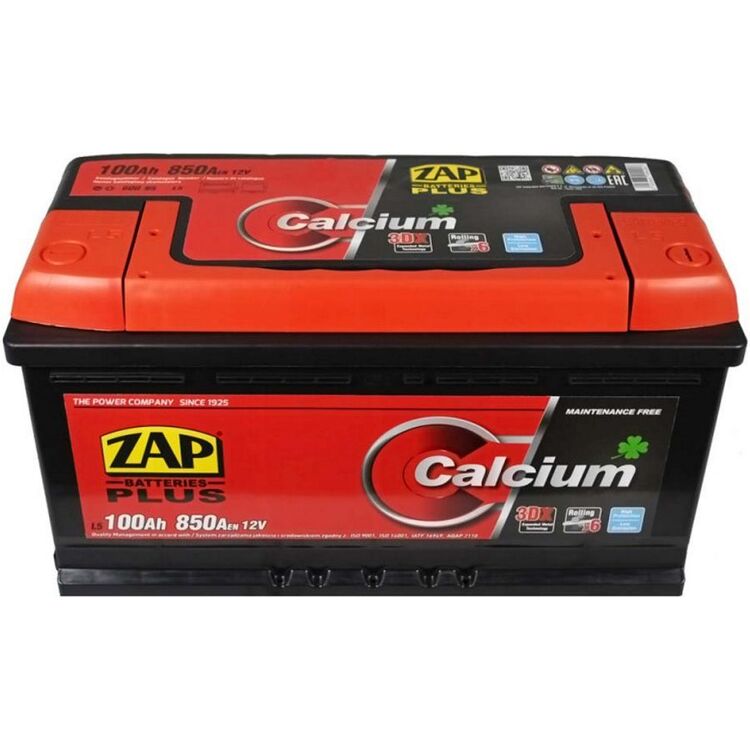 Аккумулятор ZAP Plus 100Ah 850A 60095