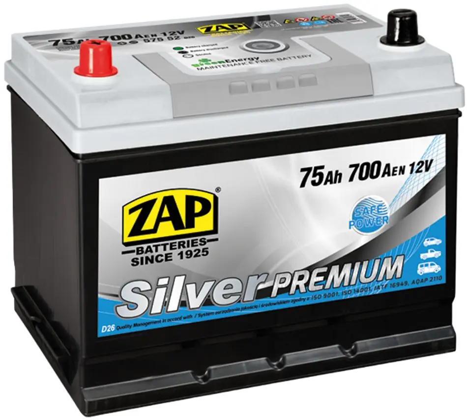 Acumulator Zap Silver Premium 75Ah 700A 57552
