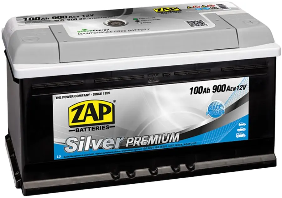 Аккумулятор Zap Silver Premium 100Ah 900A 60035