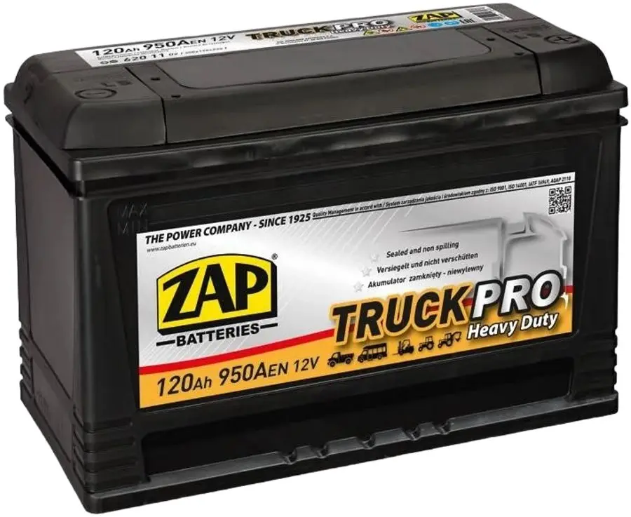 Аккумулятор Zap Truck Pro HD 120Ah 950A 62011