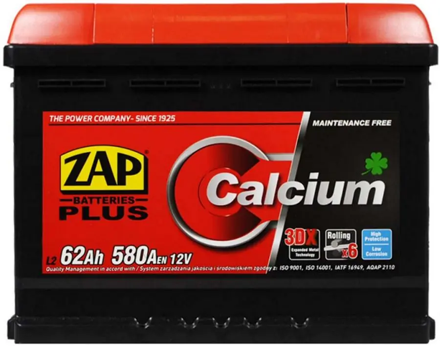 Acumulator Zap Plus 62Ah 580A 56298