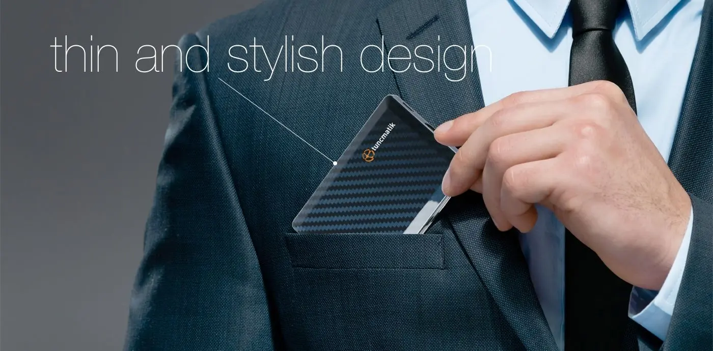 Acumulator extern universal Tuncmatik EnergyCard Lightning (1400 mAh)