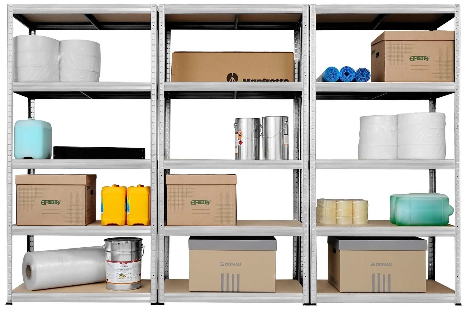 Etajera SDGroup max.175 180x90x45 cm (Galvanized Inox)