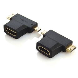 Адаптер APC 101310 HDMI to microHDMI to miniHDMI (Black)