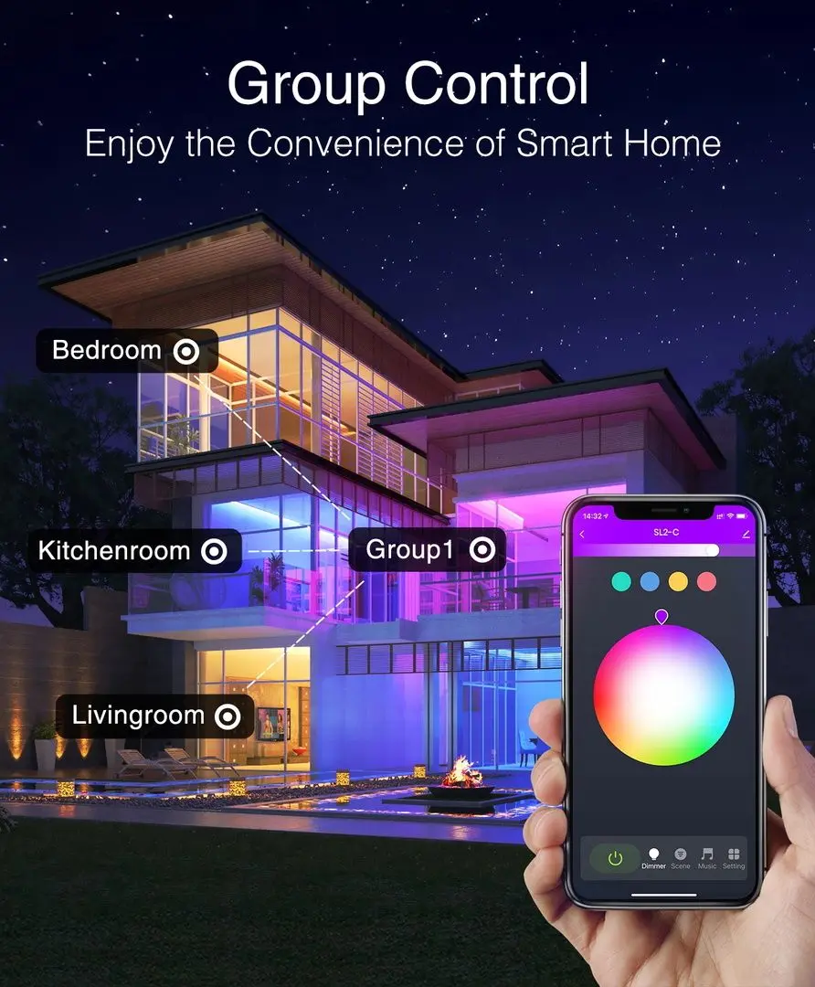 Banda LED RGB Gosund NiteBird Smart SL2 5m