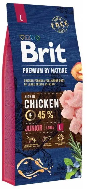 Корм для собак Brit Premium Junior L (15кг)