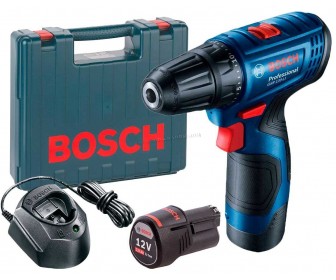 Дрель-шуруповерт аккумуляторная Bosch GSR 120-LI + 2 Aku