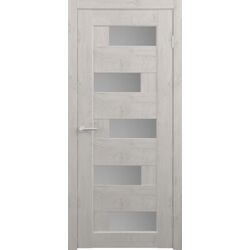 Usa de interior Luxdoors Alians Gavana Sticla Mat Telescopic 600mm (Snow Oak)