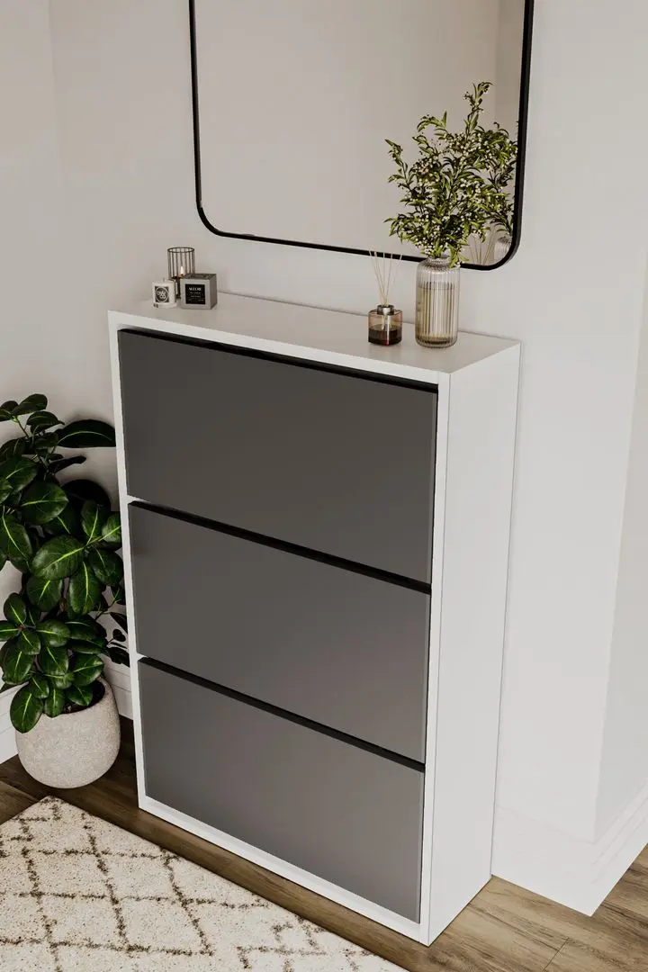 Тумба для обуви Bofigo 3D (White/Anthracite)