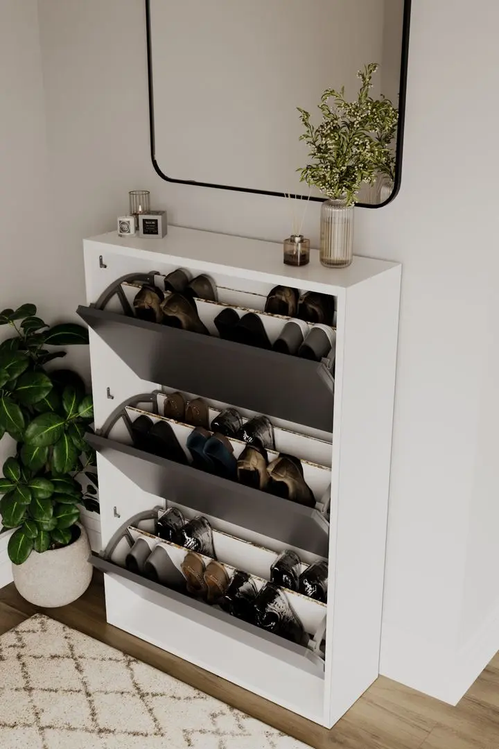 Тумба для обуви Bofigo 3D (White/Anthracite)