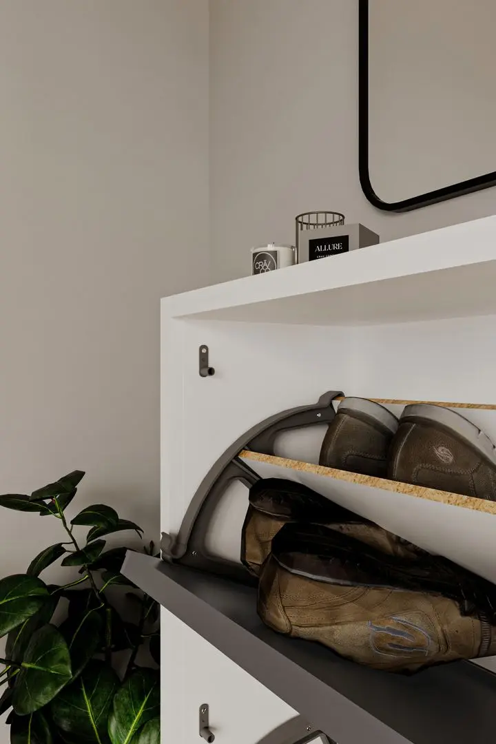 Тумба для обуви Bofigo 3D (White/Anthracite)