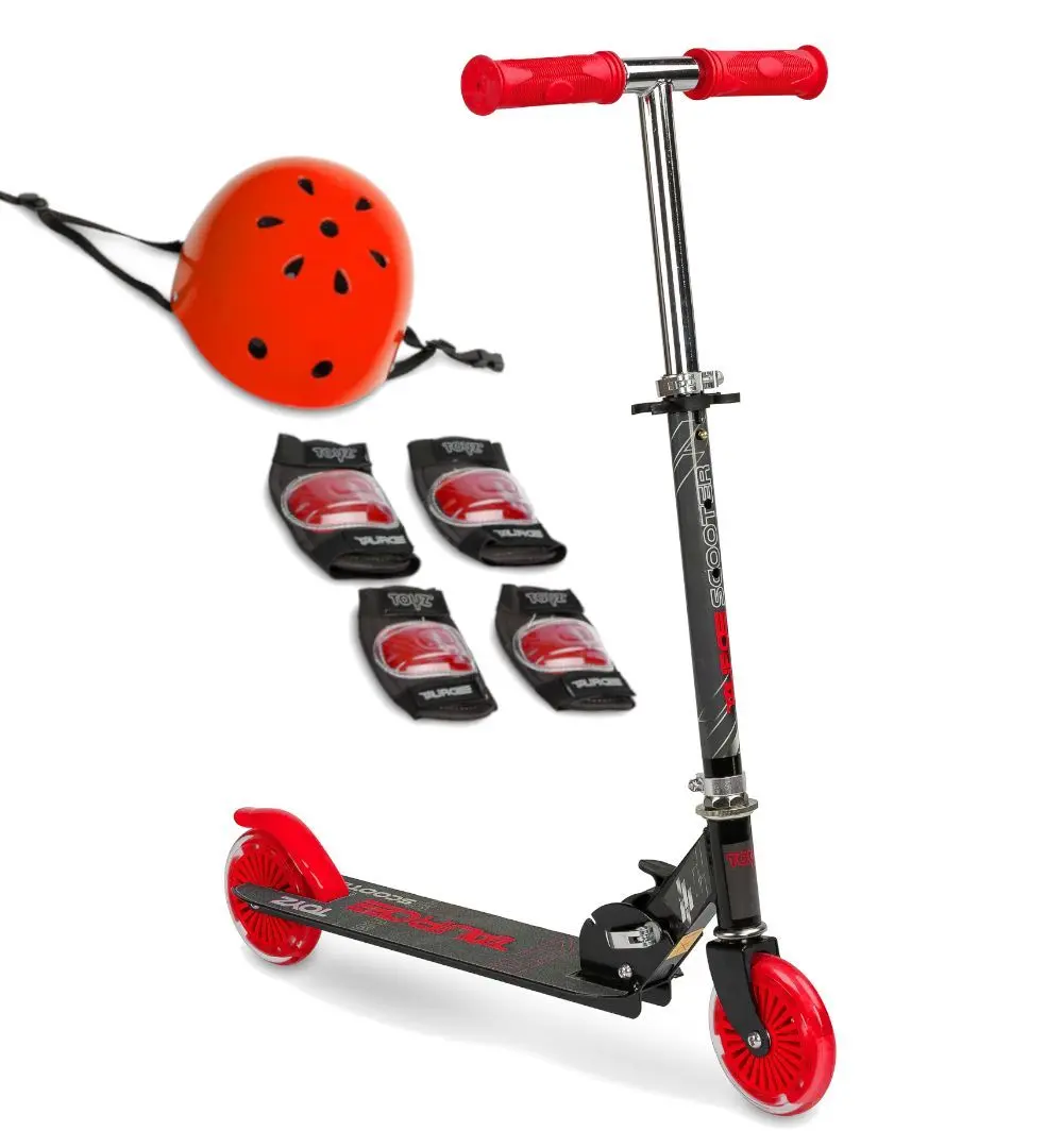 Trotineta + set protectie Toyz Tauro 0423 Set (Red)
