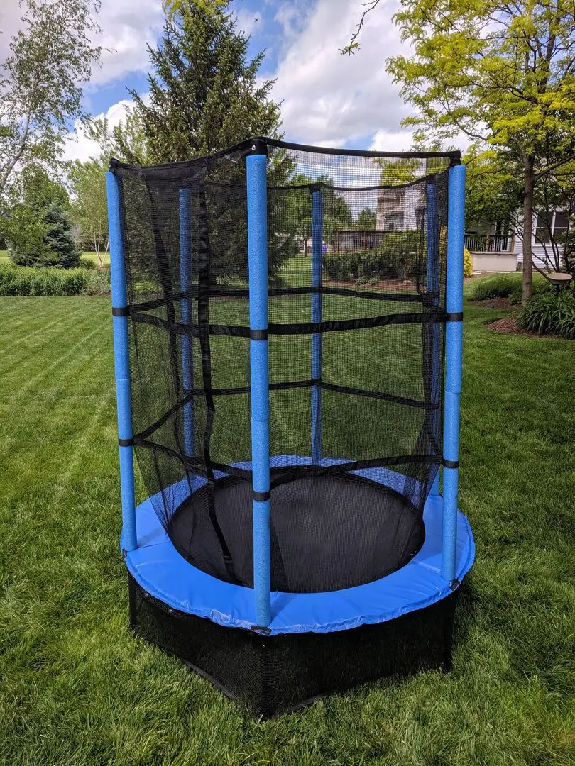 Батут с защитной сеткой Waltz VOR57355 1.44 m (Blue/Black) - 2
