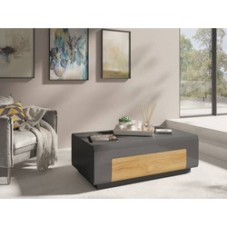 Masa pentru reviste Helvetia Toledo №99 1S (Anthracite Gloss/Grandson Oak) Thumb
