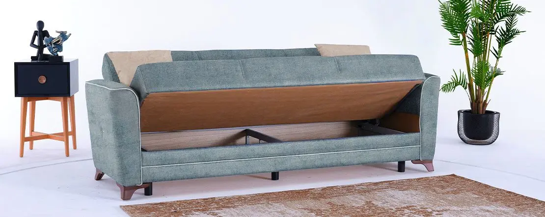 Canapea Fabulous Cinar 3-locuri 51-100 (Gray-Blue)